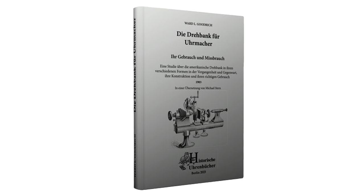 Naslagwerk "Die Drehbank für Uhrmacher" (De draaibank voor horlogemakers), duits