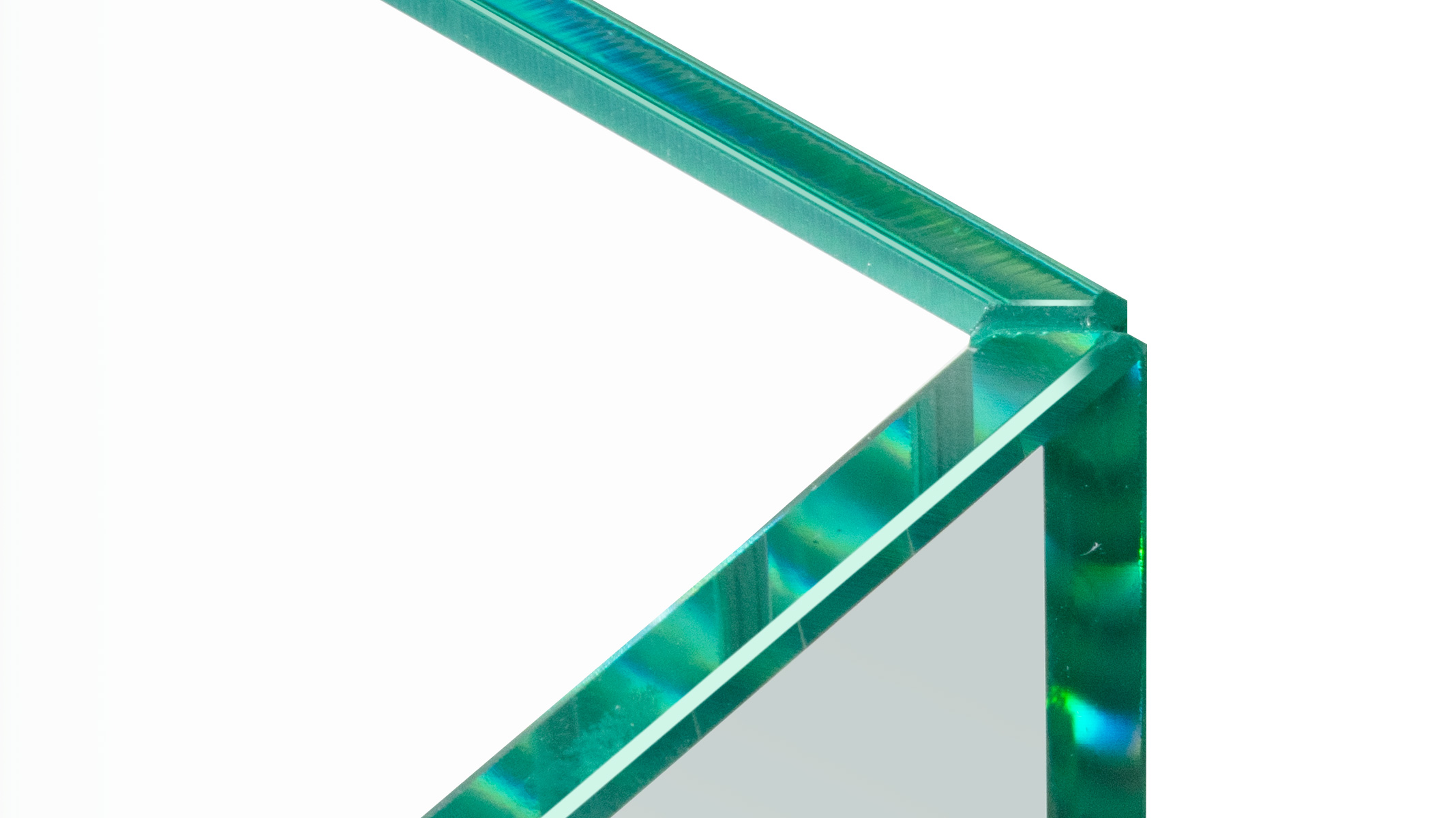 ESG floatglas in U-vorm, hoogte 30 cm, dikte 6 mm, randen in verstek UV gelijmd, randen gepolijst, extra uitrusting
voor Ergolift Evolution 120 cm