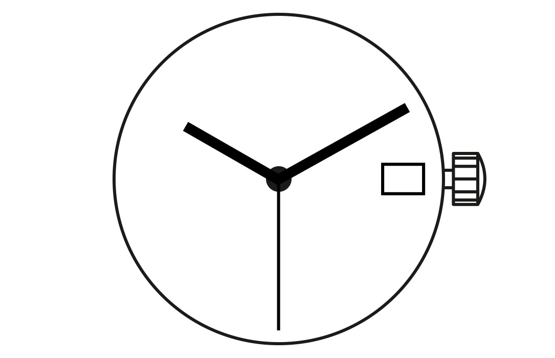 Mvt. Ronda 515 H2 11 1/2''' DATE3 SC Quartz (371 | SR920SW)