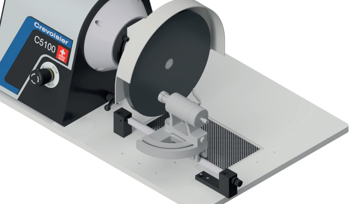 Lapping bar, lange versie, inclusief houders voor Crevoisier machines