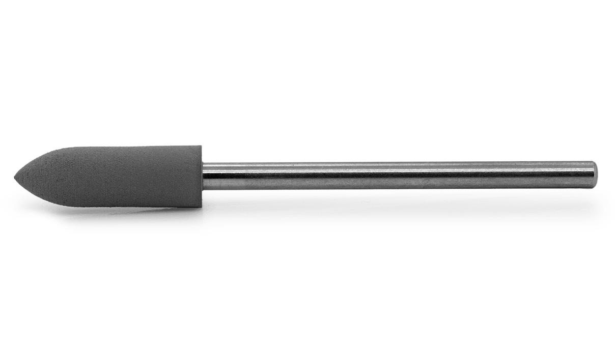 Polierer Eveflex, dunkelgrau, Torpedo, Ø 5 x 16 mm, mittel, Korn grob, HP-Schaft