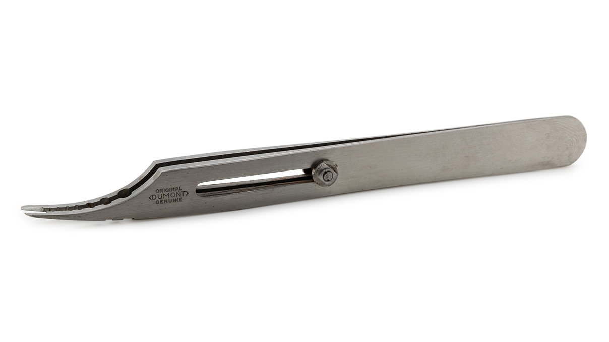 Dumont Tweezers Type 14A, for lifting the second hands, stainless steel-carbon, 125 mm