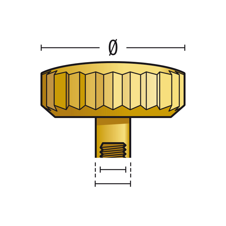 Krone 920 L, 3 Micron gelb, Rohr lang, Ø 4,0, Tubus 2,0, Gewinde 0,90, wasserdicht