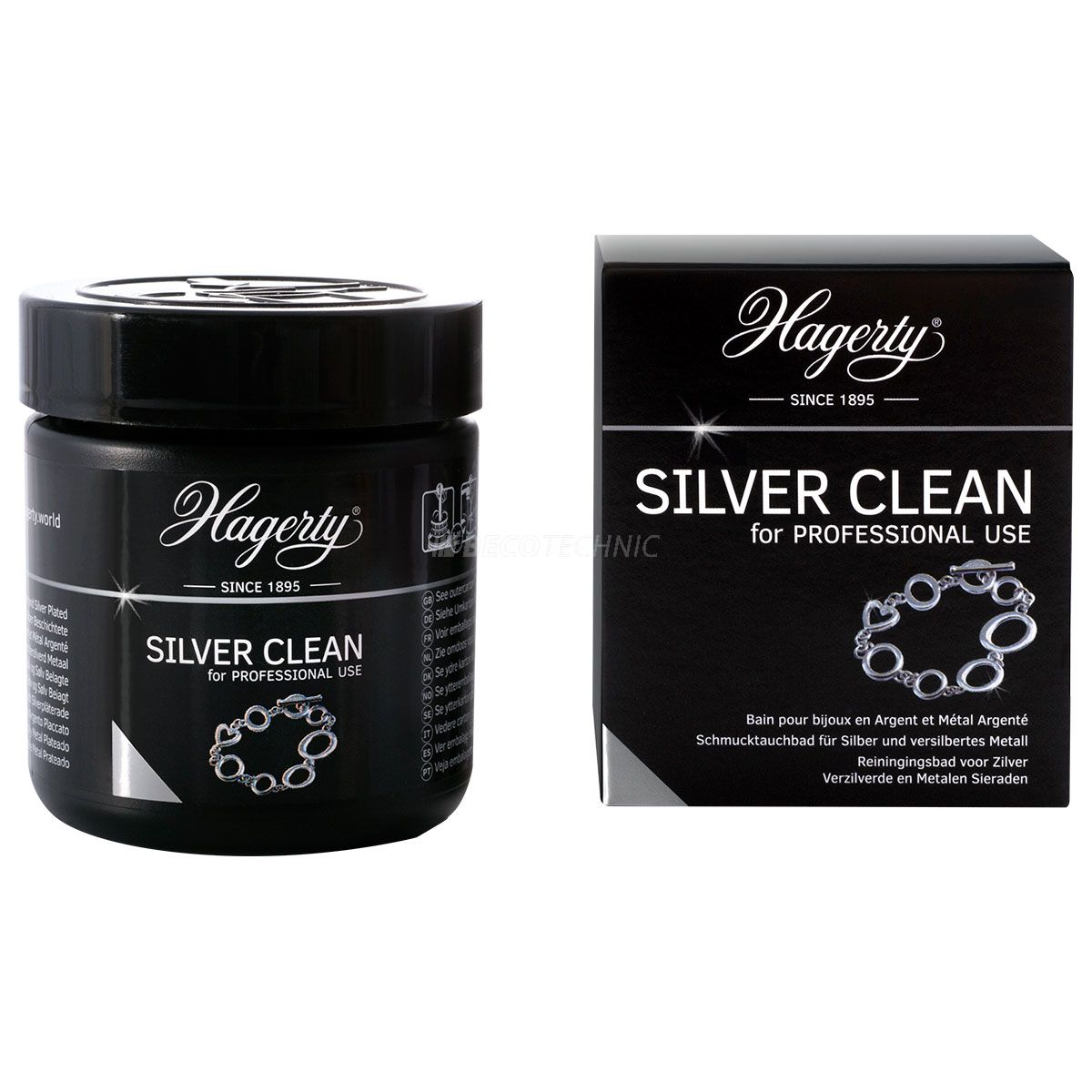 Hagerty Silver Clean Professional, dipping bath for silver, 170 ml