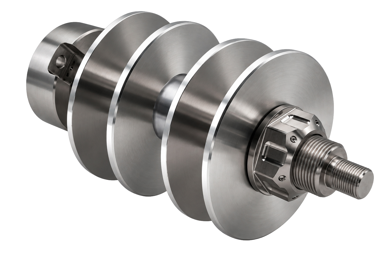 Micromecalp short long steel rod Ø 25 x 185 mm, M14 mount at the end of the rod (for Nano X36), incl. 4
spacers, 4 flanges