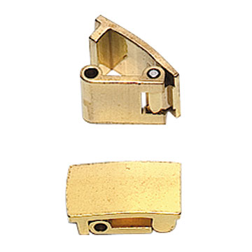 Clasps golden plated for screwing 7,0 mm