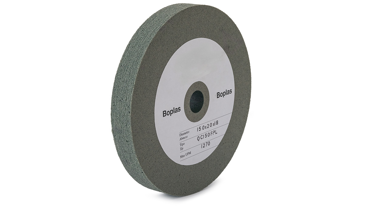 Boplas rubber grinding wheel QC 150 FPL Ø150, hole 18 mm, width 20 mm
