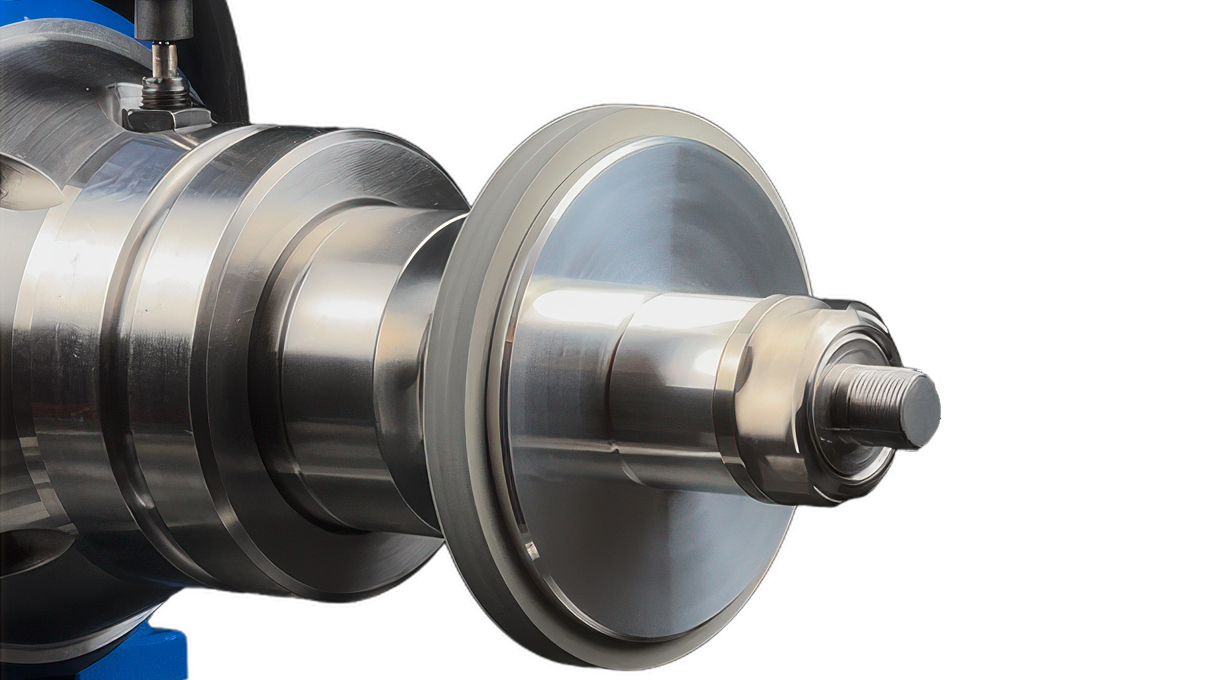 Micromecalp Short Shaft Halmstange Ø 25 x 100 mm mit M14 Aufnahme am Ende (für
Nano X36), inkl. 2 Abstandhalter, 2 Flansche für ein Schleif- oder Filzrad