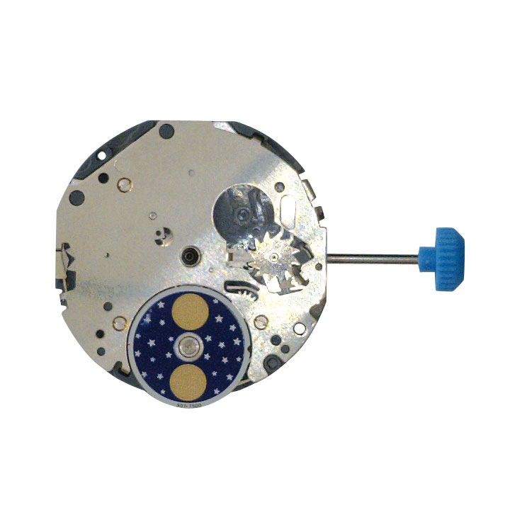 AU-Werk Miyota 6P55 10 1/2''' DAY9 SC 3EYES MONTH MOON Quarz (364 | SR621SW)