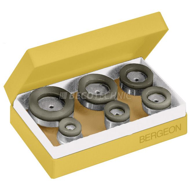 Bergeon 5700-62-6 6 Round upper suction heads in adiprene (Ø 16, 19, 22, 26, 30, 34 mm)