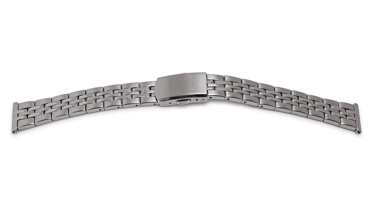 Uhrband Elegance, Edelstahl, Breite 12 - 14 mm, Anstoß 16 mm, Länge 165 mm