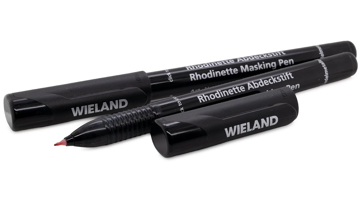 Rhodinette afdekstift, fijne punt, rood, 2 stuks