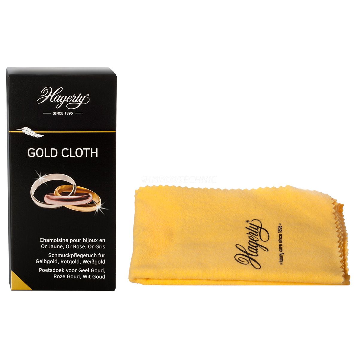 Hagerty Gold Cloth, care cloth for gold, 36 x 30 cm