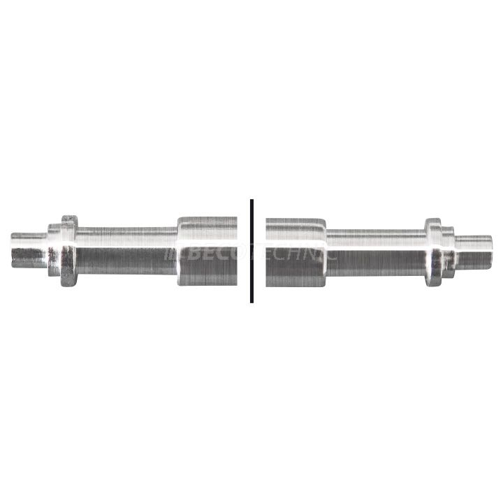 Federstege, mit Ansatz Sonderform, Länge 13 mm, Ø Rohr/Zapfen 1,80/0,88 mm, Zapfenlänge 1,0 mm
