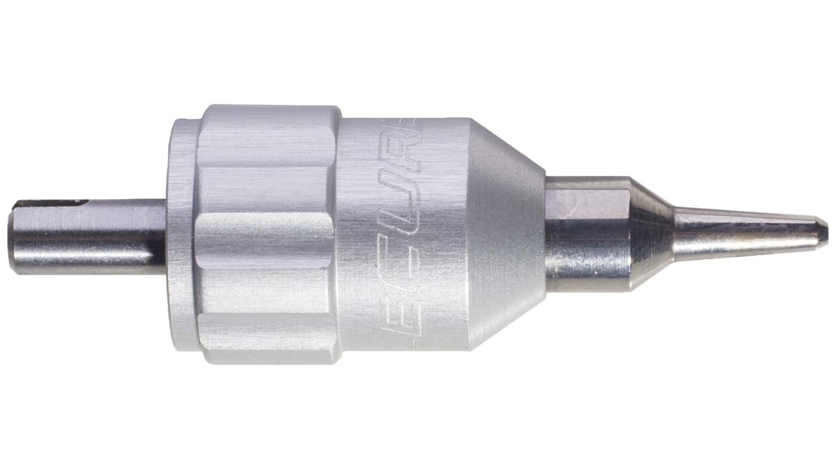 Lecureux screwdriver head Screw-On, Ø 0,8 mm, gray, with bit holder