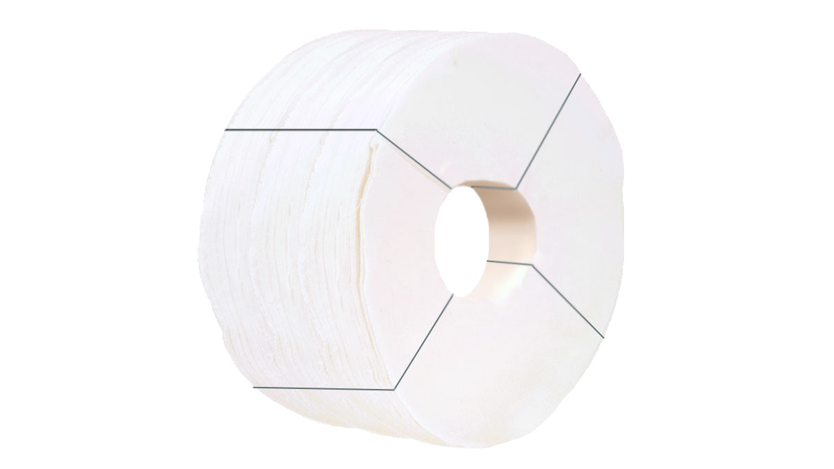 Polishing buff, bulk, Cambric, cotton, Ø 250 x 25 mm, 1 kg individual discs