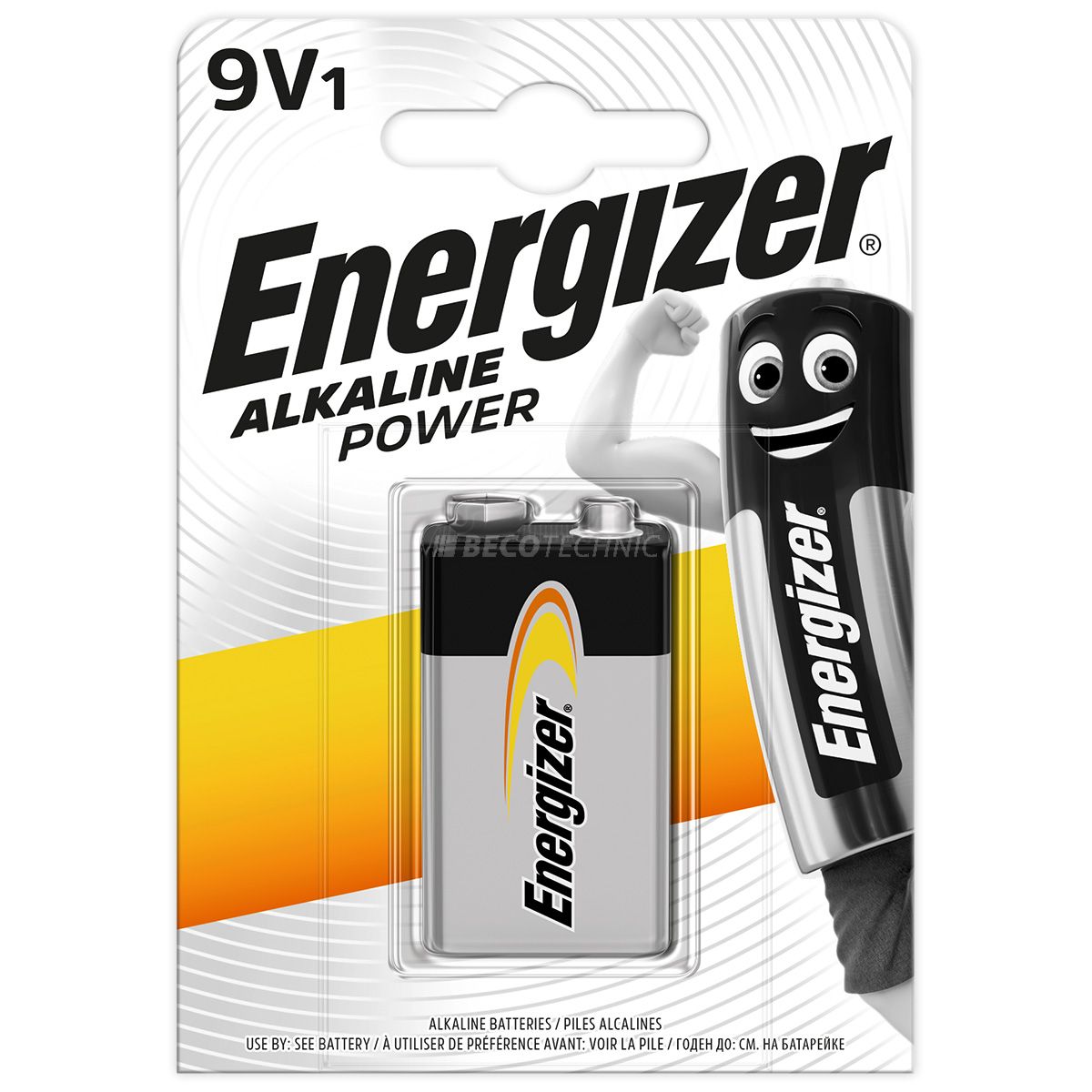 Energizer 1er Blister 9V-Block Alkaline Power 6LR61/522