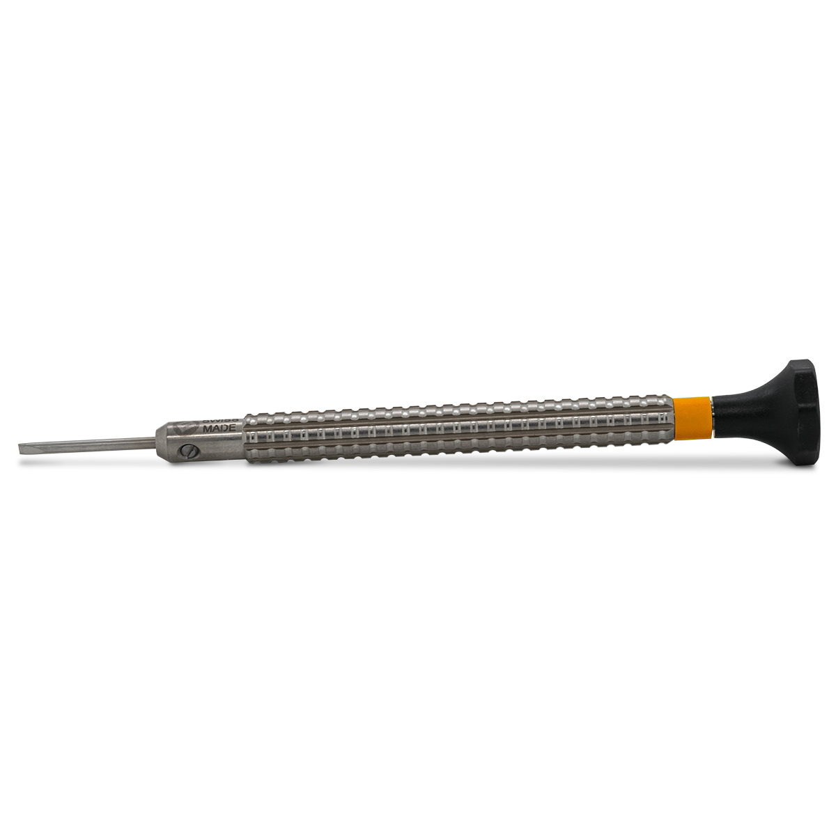 Bergeon 7965-180 schroevendraaier, mes 1,8 mm, licht oranje, voor draaimoment-trommel