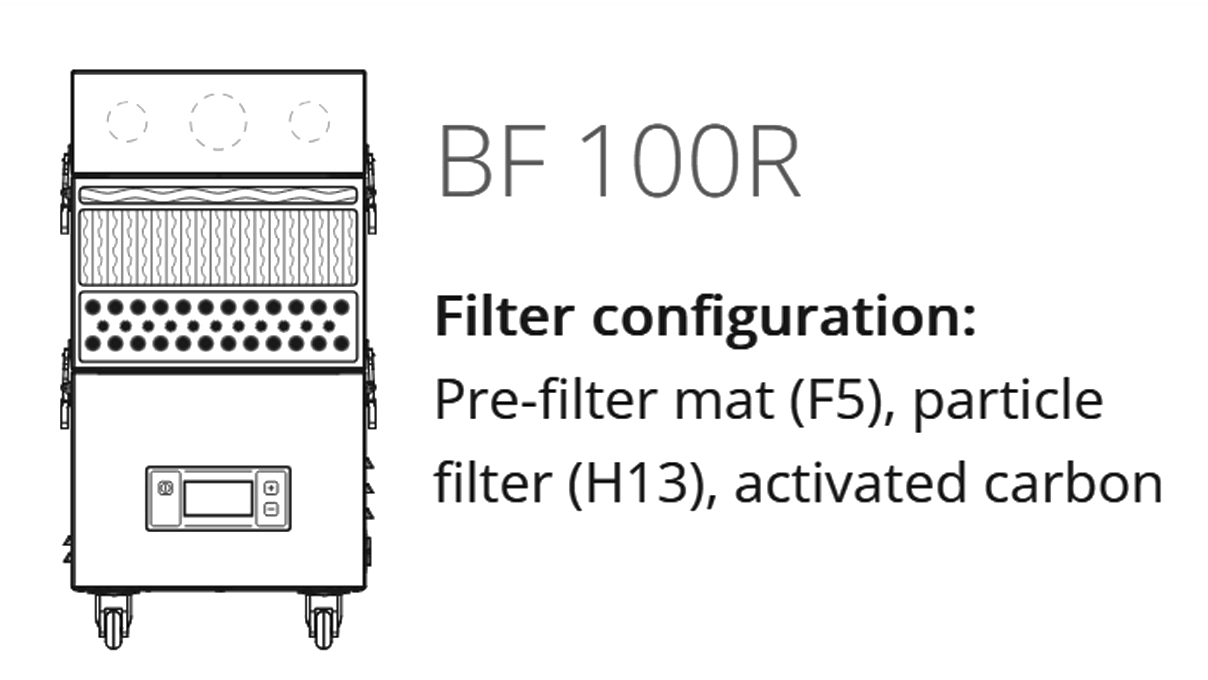 TBH BF 100R Workstation extraction unit