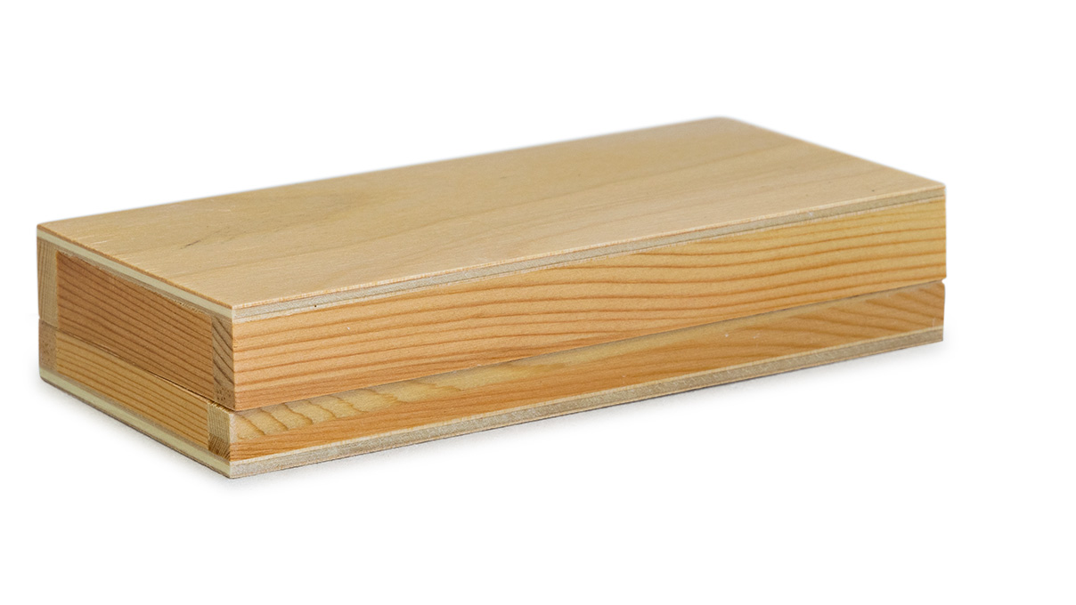 Arkansas Grinding stone, Square, 50 x 20 mm, 125 mm, With wooden box