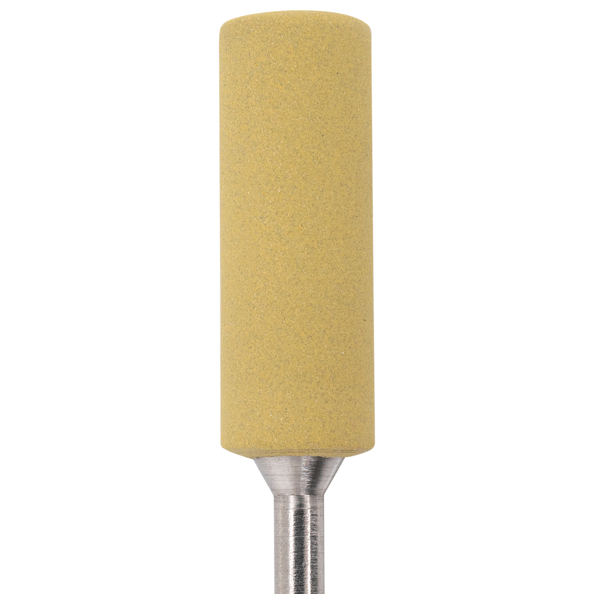 6 Miniature polisher Exa Technique, yellow, 0653HP Grain fine - Ø 7,0/20,0 mm, cylindrical, 6 pieces