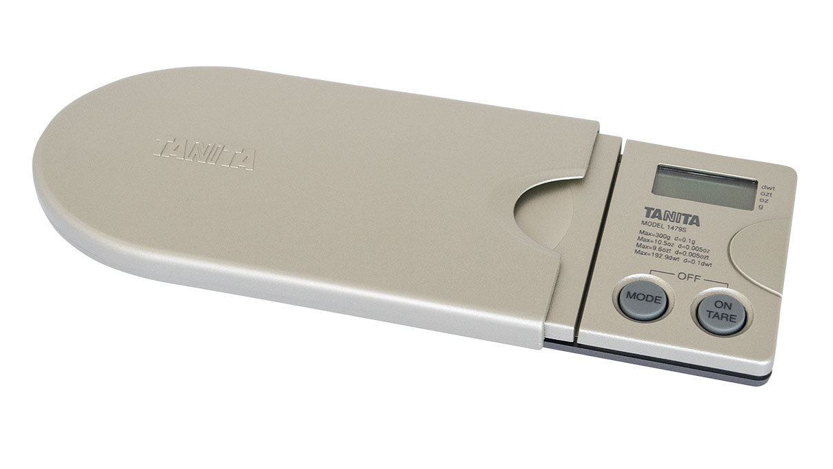 Tanita 1479S/300 pocket scale up to 300 g, gold colours