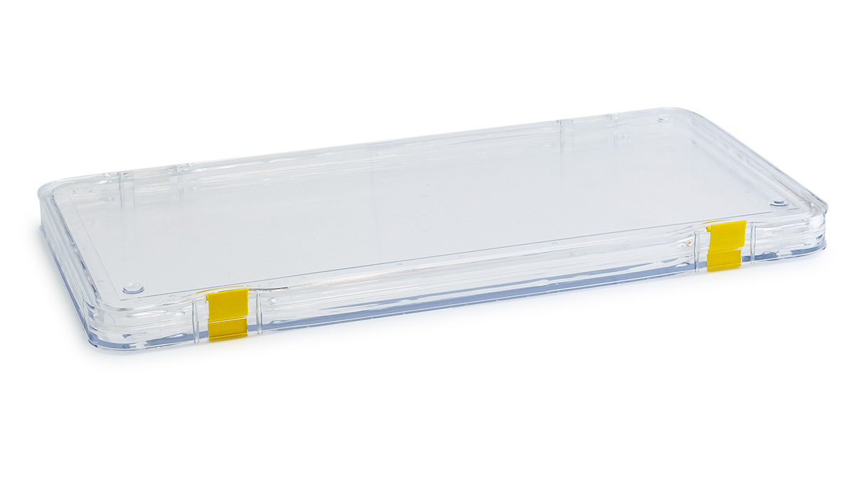 Membrane box, 300 x 75 x 25 mm, with closure, transparent