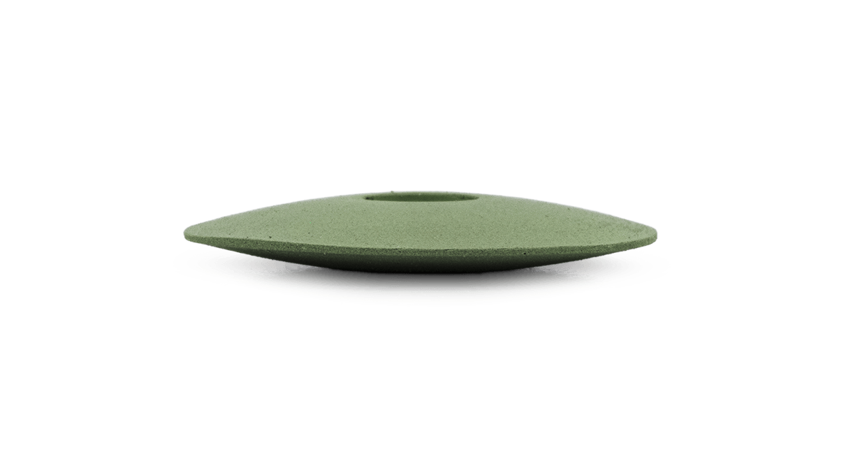 Polisher Eveflex, green, lens, Ø 22 x 4 mm, very soft, grain fine
