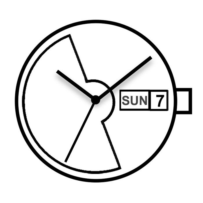 Mvt. Miyota 8205 11 1/2''' DAY/DATE3 SC MECH AUT