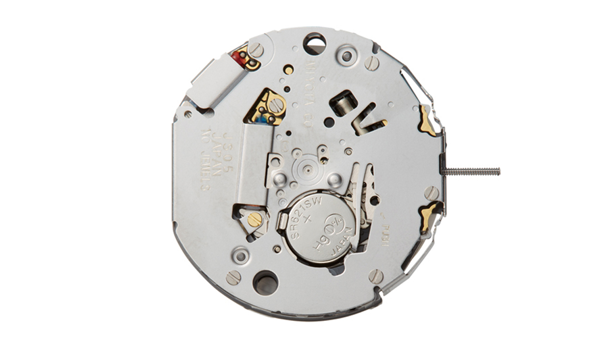 AU-Werk Miyota JP15 12 1/2''' DATE3 SC, DUAL TIME, WEEK, HOUR Quarz