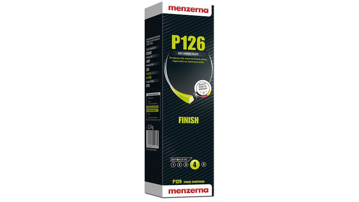 Menzerna P126 Polierpaste für Edelstahl, Finish, 1,3 kg