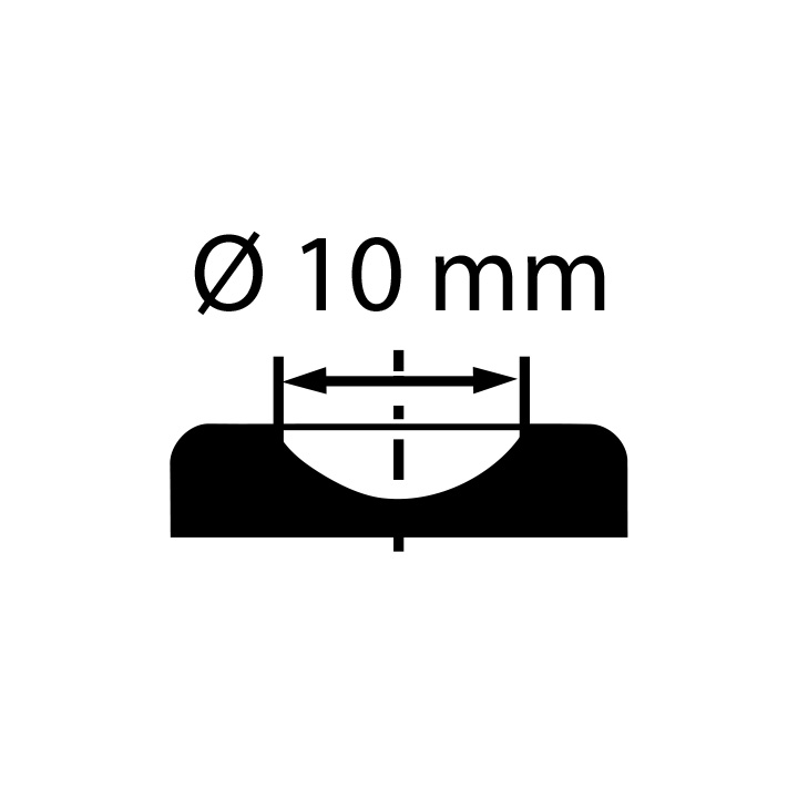 Bergeon 6885-V Ölbehälter, Ø 34 mm, grün, Näpfchen Ø 10 mm