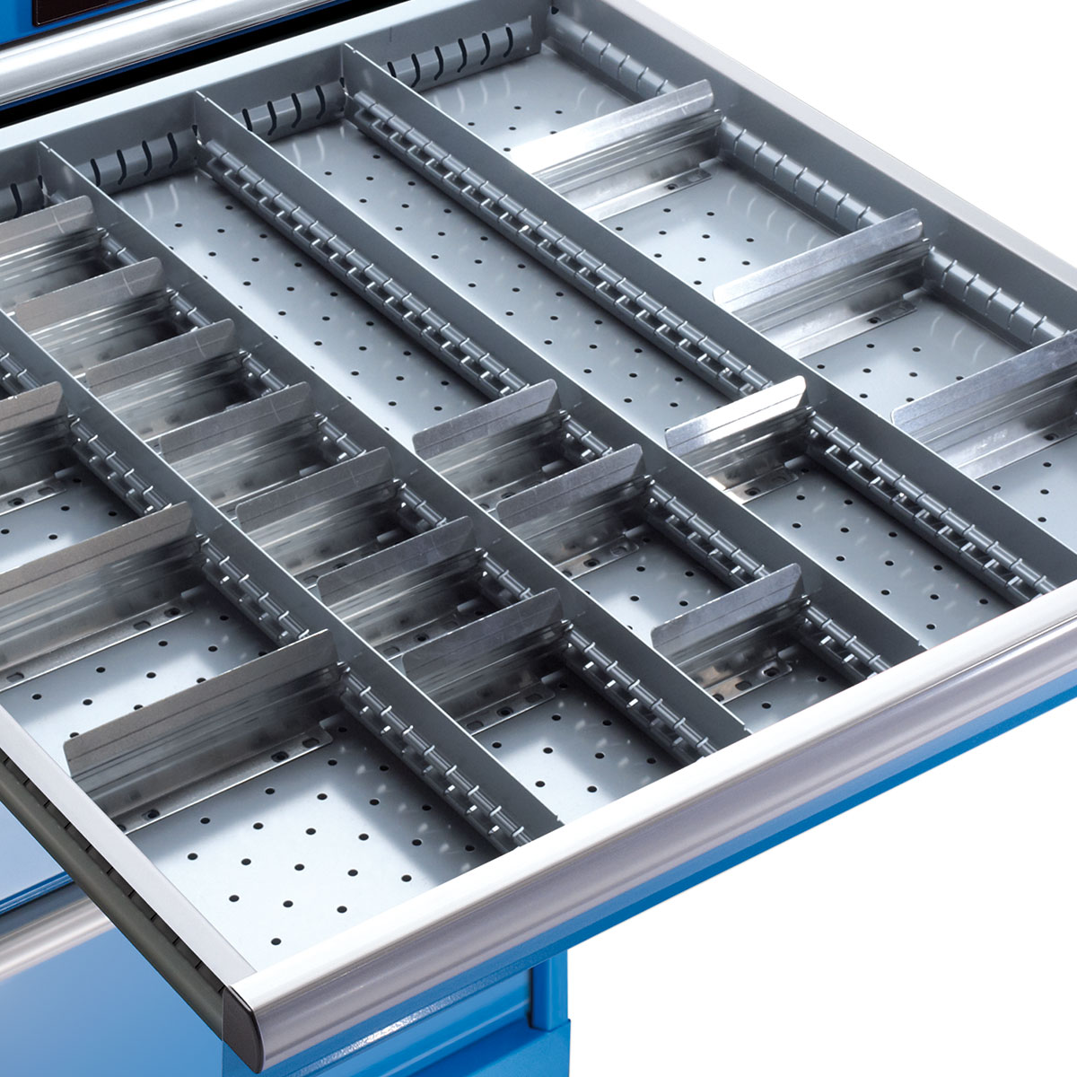 Lista Einteilungsmaterial für 54 x 27 E, 5 Schlitzwände und 12 Trennbleche für 100 mm Fronthöhe