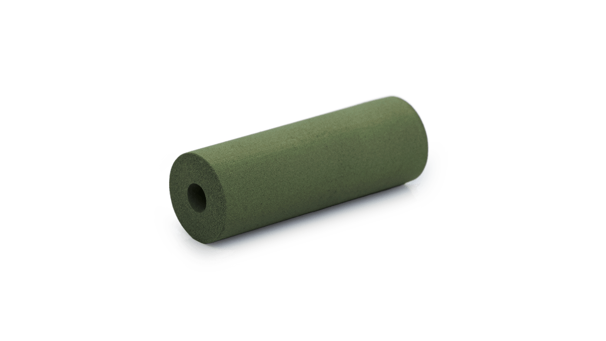 Polijster Eveflex, groen, cilinder, Ø 7 x 20 mm, zeer zacht, korrel fijn
