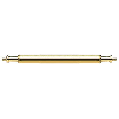 Spring bars, gilt metal with flange Ø 1.8/14.0 mm