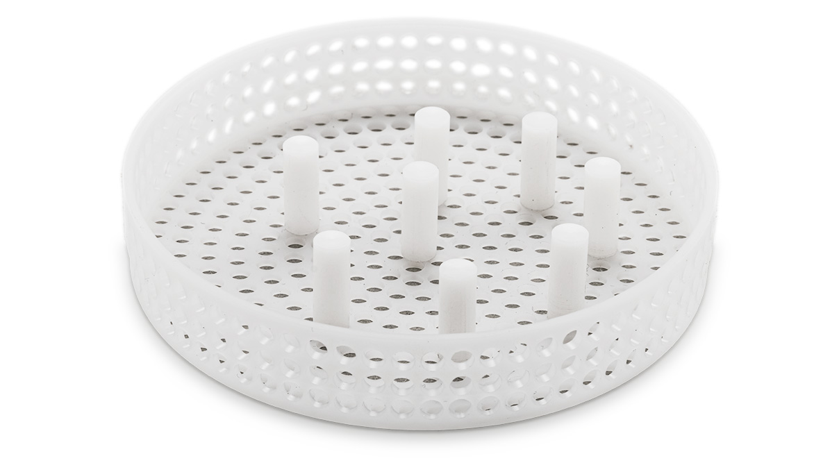 Horia PA 455-07-03 basket with 8 pins, Ø 82 x 15,5 mm, holes Ø 3 mm