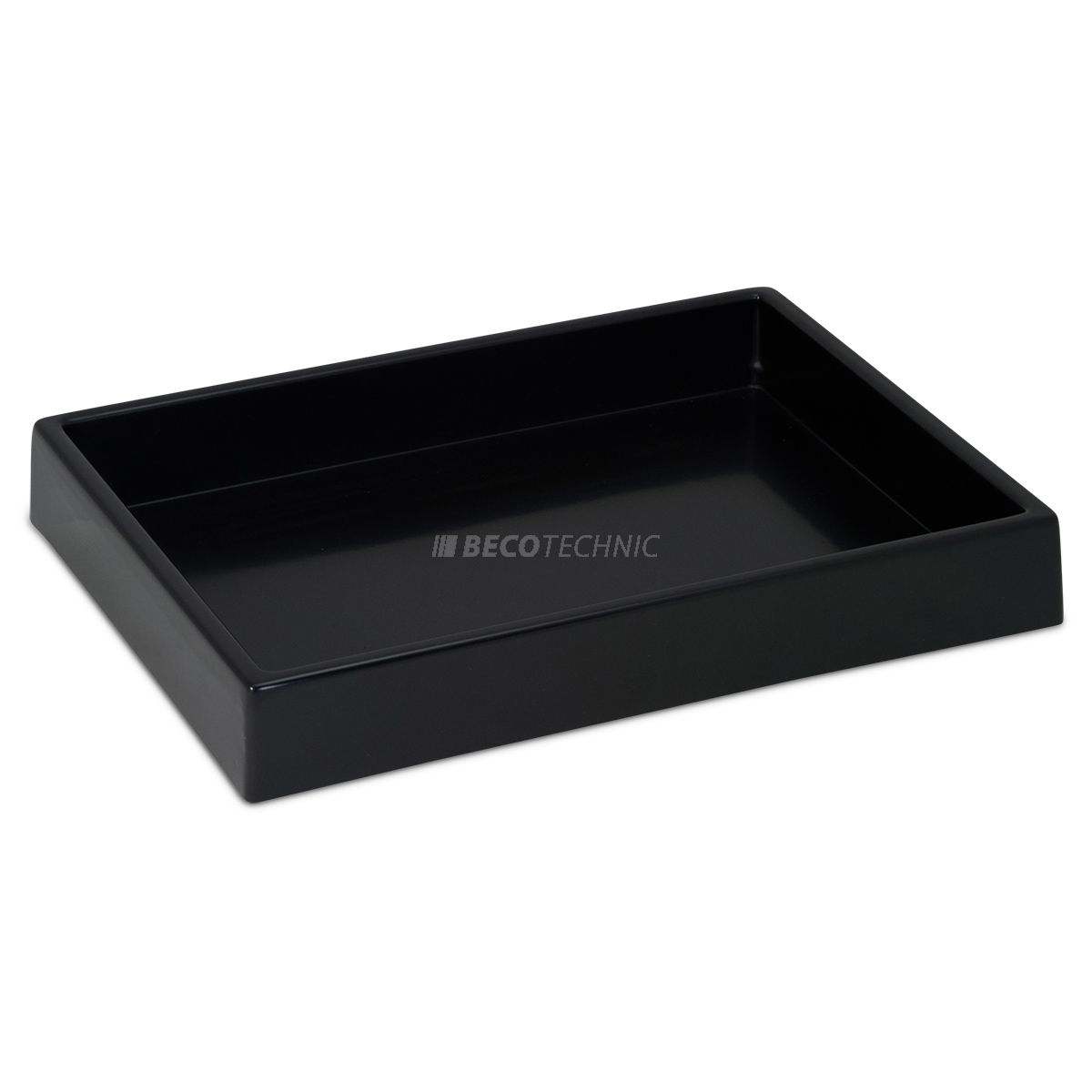 Kleines Tablett, Kunststoff, schwarz, 293 x 220 x 40 mm