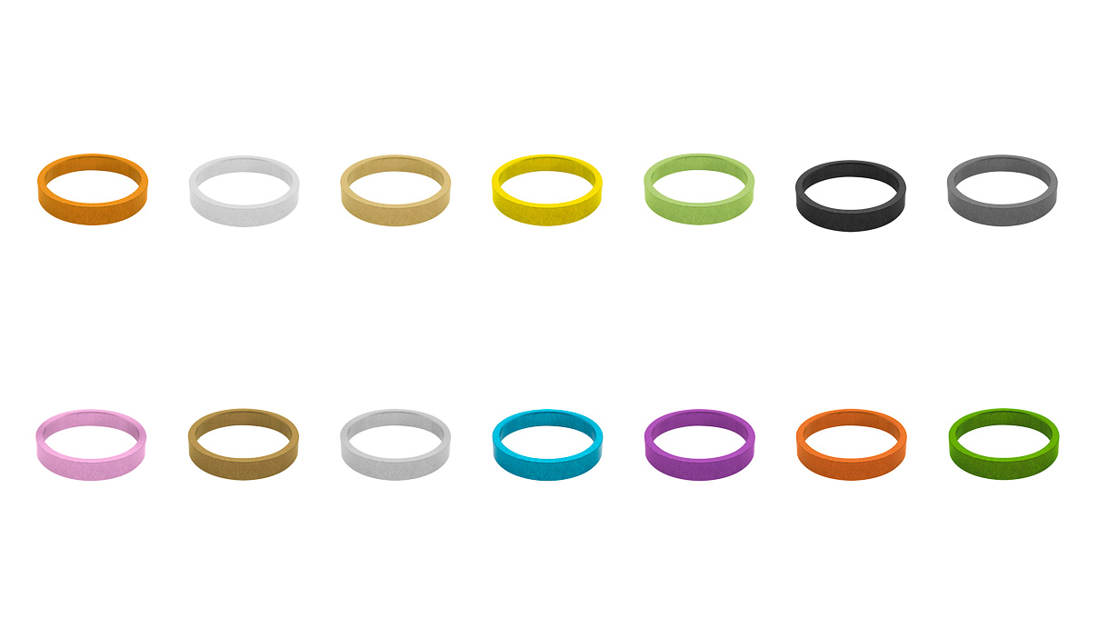 Assortment of identification rings, for Petitpierre ACR, 0,5 - 2 mm