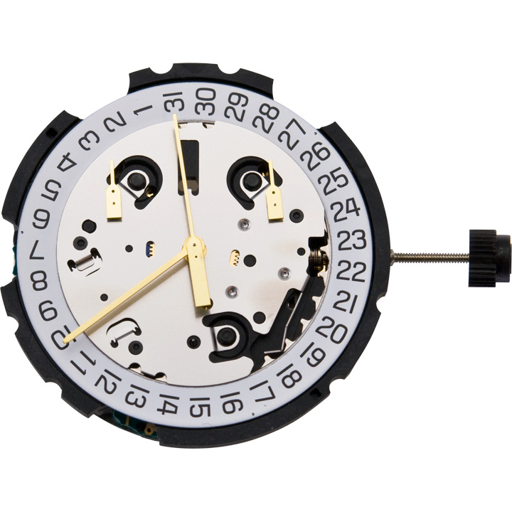 Mvt. ETA G10.212 H1 13 1/4''' DATE4, SUSP. SC CHR 2PUSHER Quartz (394 | SR936SW) - PowerDrive