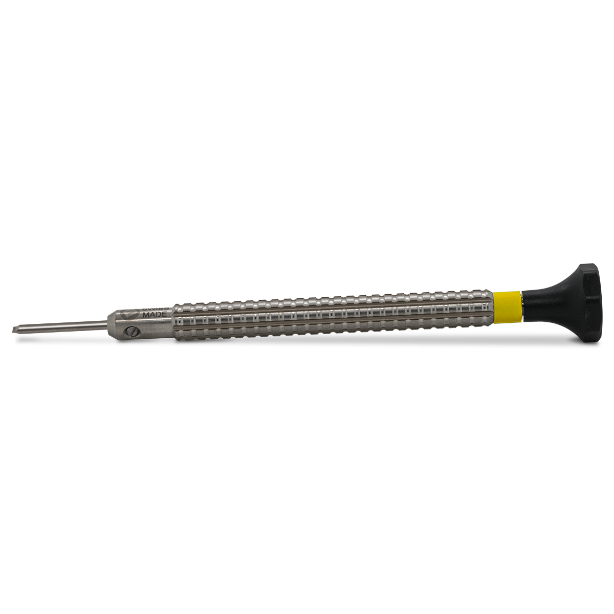 Bergeon 7965-MFP-080 Schraubendreher, Klinge 0,8 mm, Parallelschliff, gelb, für Drehmomenttrommeln