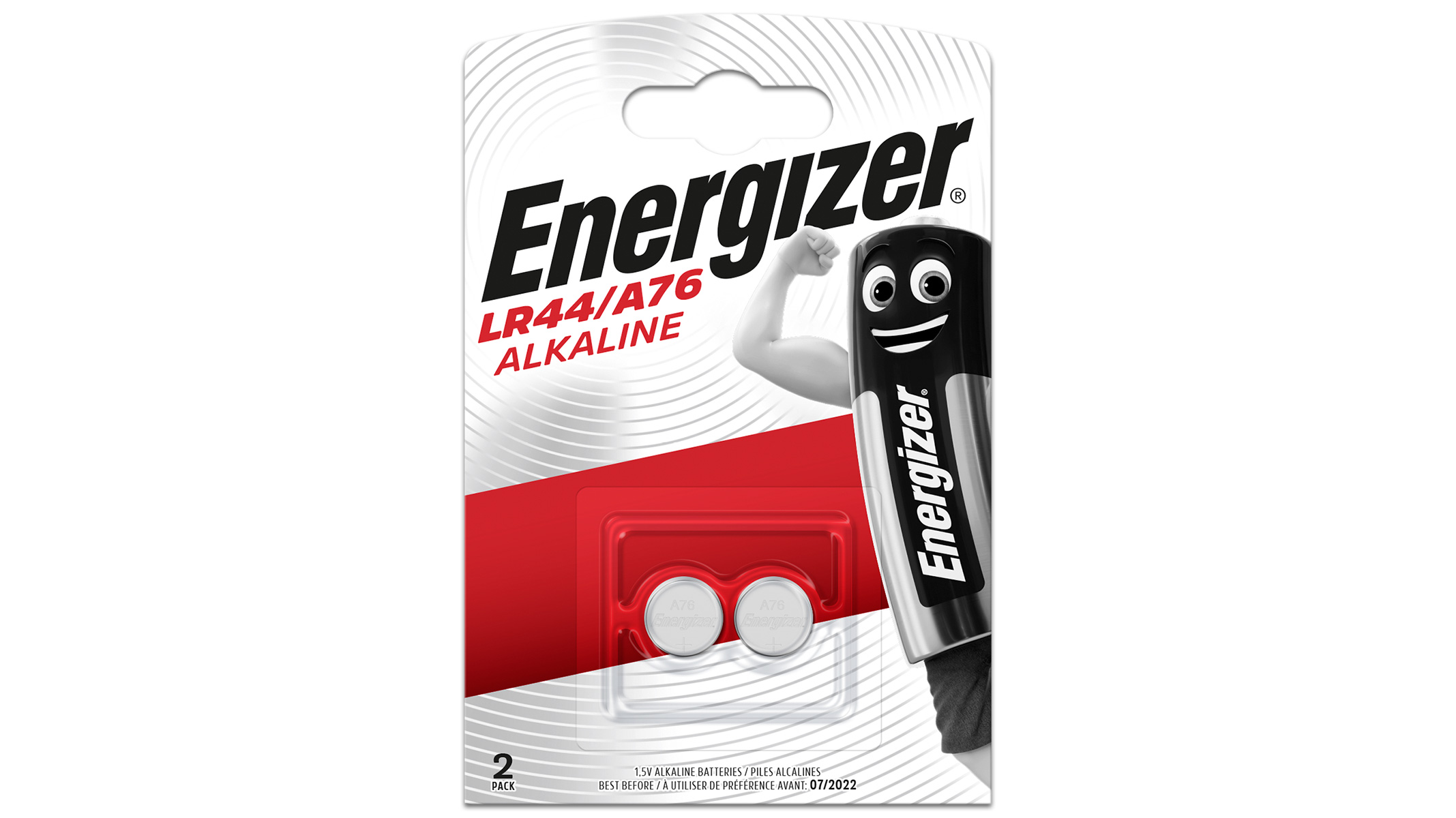 Energizer 2er Blister Rechnerbatterien 1,5 Volt LR44/13GA/82/A76