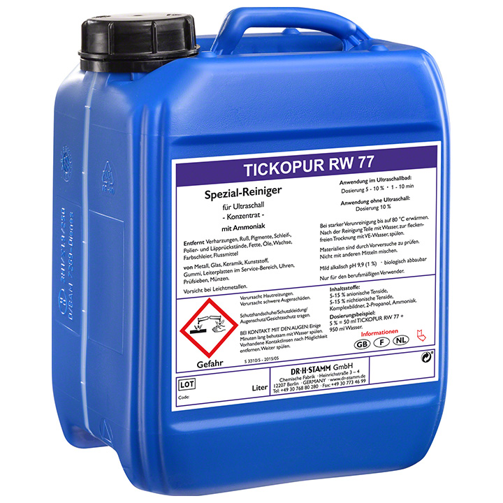 Tickopur RW 77 Reinigungskonzentrat mit Ammoniak, 5 l