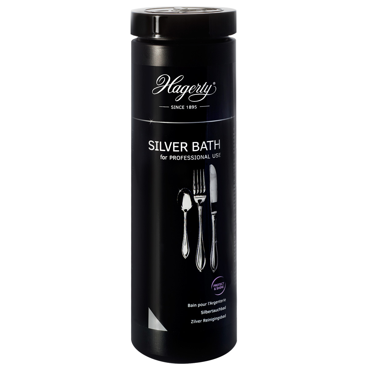 Hagerty Silver Bath for professional use, silver cutlery cleaner, 580 ml