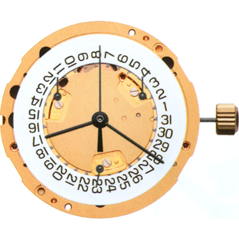 Mvt. ETA 251.274 H1 13 1/4''' DATE4, HORIZ. SC CHRONO 3EYES Quartz (394 | SR936SW)