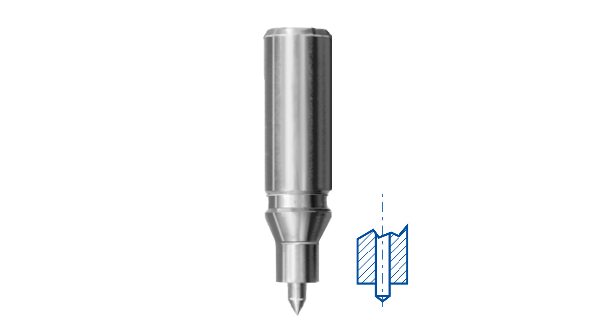 Bergeon 30523-1 Pressstempel mit federnder Zentrierspitze, Ø 1,95 mm