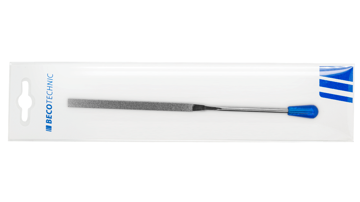 Diamant-Nadelfeile flach mit runden Kanten 140 mm Körnung D 91