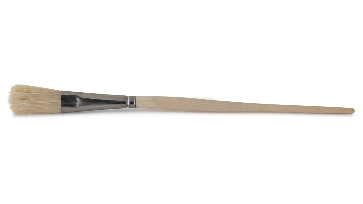 Emaillierpinsel, flach oval, Borsten 30 mm, Breite 13 mm