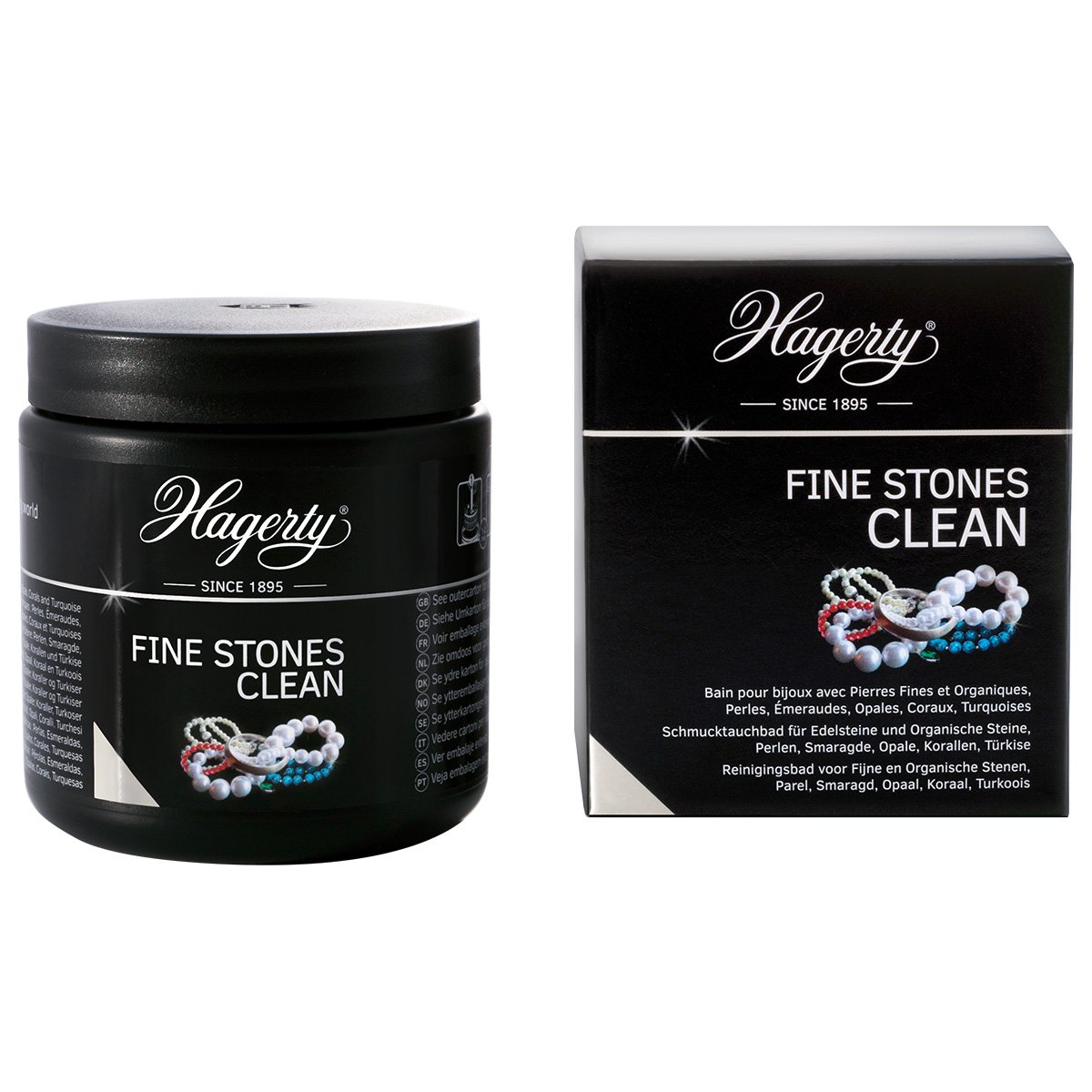 Hagerty Fine Stones Clean, jewelry care product for gemstones, 170 ml