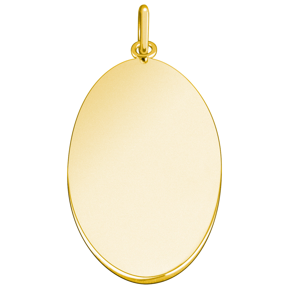 Gravurplatte vergoldet, oval 35 x 20 x 1,4 mm, Anhänger