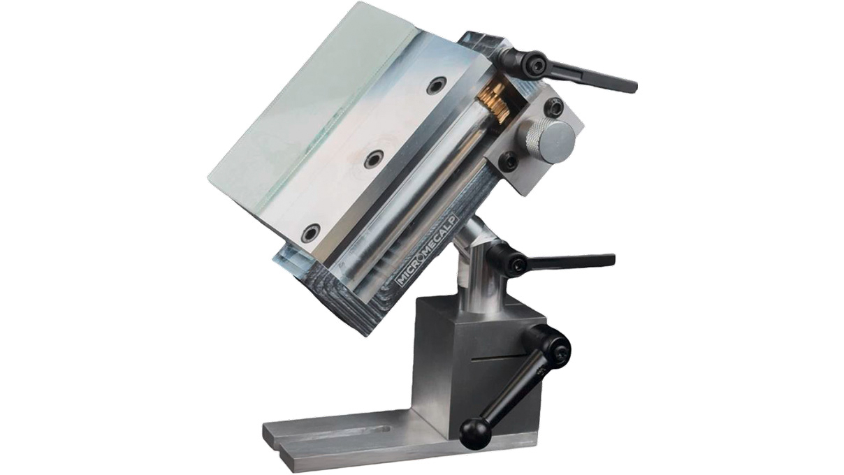 Micromecalp Tempered glass top for lapidary table T120S and T120L, 120 mm width